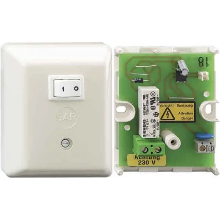 Rutenbeck 50010102 Rele Sar Oberfläche Schalter 8 A-230 V AC-50Hz weiß Meer