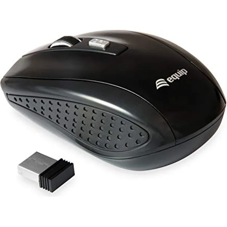 Equip Optische Reisemaus, Kabellos, schwarz