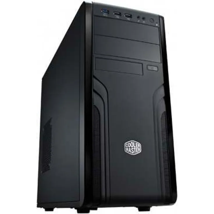 Cooler Master PC-Gehäuse (Micro-Tower, PC, ATX, Micro-ATX, 550 W, Oben), Schwarz