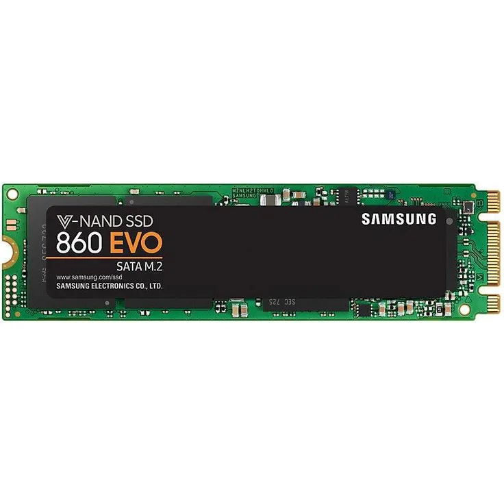 Samsung 860 EVO MZ-N6E1T0BW - Solid-State-Disk - verschlüsselt - 1 TB - intern - M.2 2280 - SATA 6Gb/s - Puffer: 1 GB - 256-Bit-AES - TCG Opal Encryption 2.0 (MZ-N6E1T0BW)