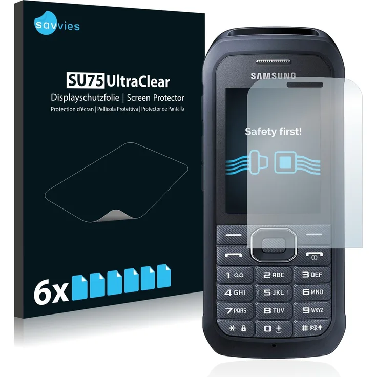 Samsung Xcover 550 Schutzfolie [6er Pack] - kristallklare Displayschutzfolie Folie Displayfolie