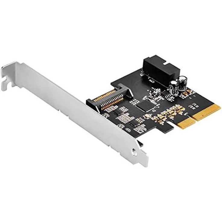 SilverStone SST-ECU04-E - PCI-E Erweiterungskarte, 1x intern USB 3.1 19-pin Anschluss, 10 Gbps, ReDriver ASIC chip, low-profile geeignet