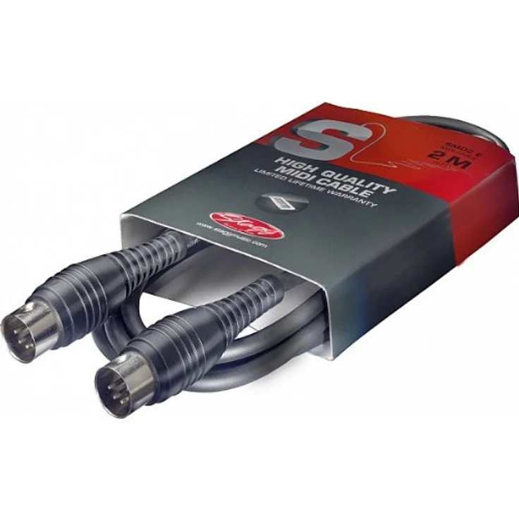 Stagg SMD2 E MIDI-Kabel (2m, DIN-Stecker-auf-DIN-Stecker)