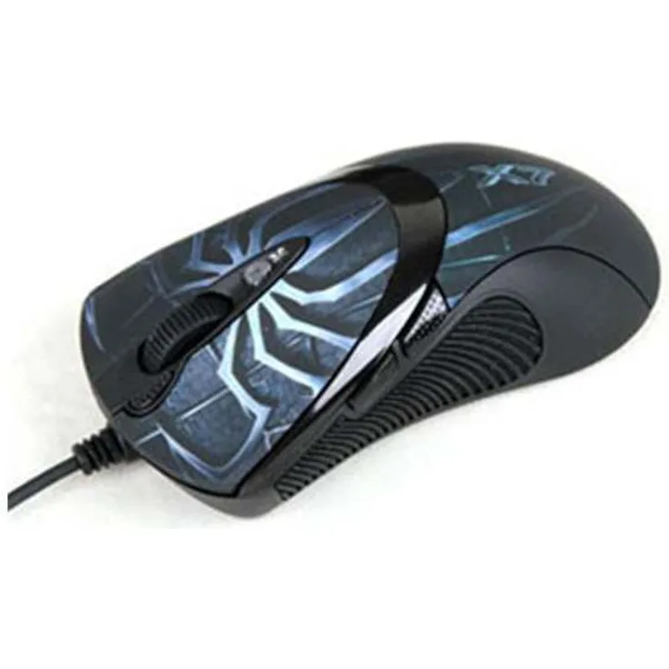 A4Tech Anti-Vibrate Laser Gaming Mouse XL-747H USB Laser 3600DPI Schwarz Maus - Mäuse (Laser, USB, 3600 DPI, 19,5 g, Schwarz)