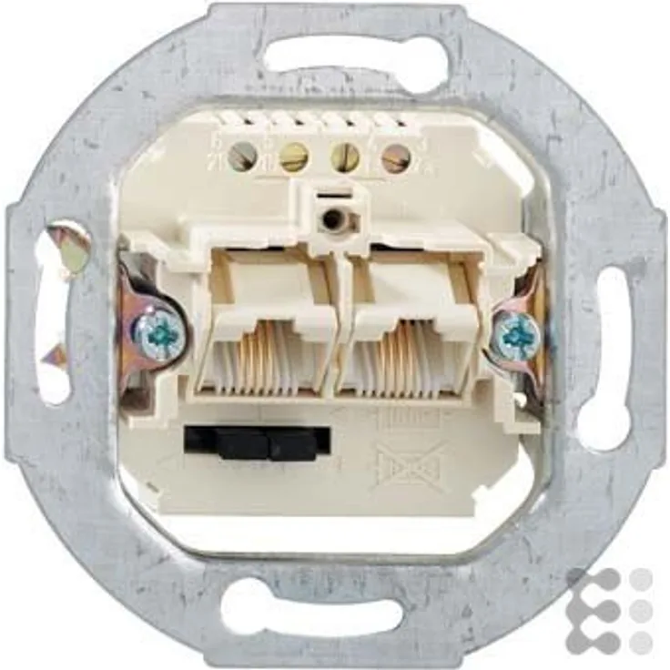 Rutenbeck 13010440  Steckdose Unterputz ISDN IAE/UAE 2 fach 2 x 4 polig 4 Bornas