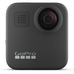 GoPro Max - wasserdichte 360 Grad Action-Cam(16,6 MP 360°/5,5 MP HERO-Modus Foto, 5K-Video (1440p/60 fps), Bildstabilisator/Autofokus, Touchscreen, Slow-Motion, Live-Video, wasserdicht bis 5 m, GPS/WLAN/BT/USB-C), schwarz