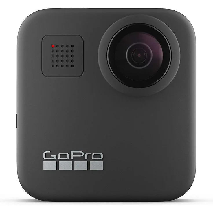 GoPro Max - wasserdichte 360 Grad Action-Cam(16,6 MP 360°/5,5 MP HERO-Modus Foto, 5K-Video (1440p/60 fps), Bildstabilisator/Autofokus, Touchscreen, Slow-Motion, Live-Video, wasserdicht bis 5 m, GPS/WLAN/BT/USB-C), schwarz