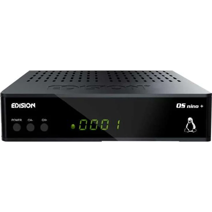 Edision OS NINO+ Full HD Linux E2 Combo-Receiver H.265-HEVC 1x DVB-S2, 1x DVB-T2-C, WLAN onboard, Bluetooth onboard, 2x USB, HDMI, LAN, Linux, Kartenleser schwarz – Bild 3