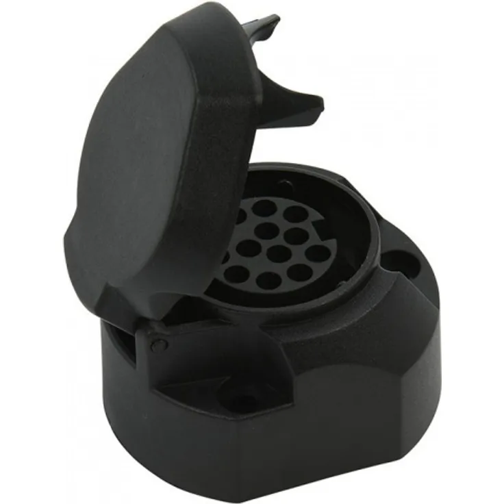 steckdose 13-polig Jaeger mit Mikroschalter 7 cm schwarz
