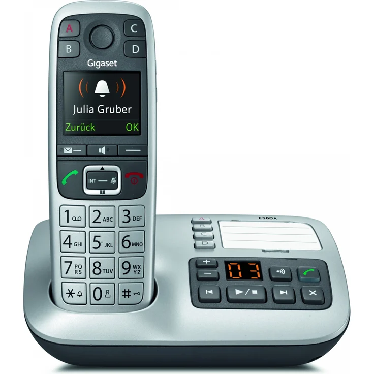 Gigaset E560A Telefon Platin Senioren S30852-H2728-C101 – Bild 1