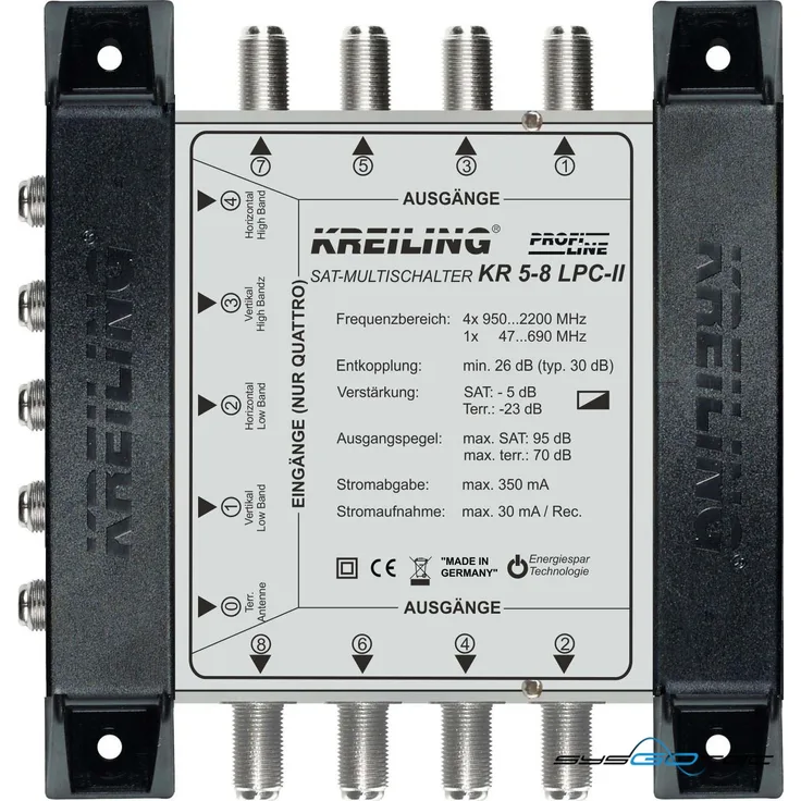 Kreiling Multischalter 4+1 terr.pass.LTE KR 5-8 LPC-II, 11323