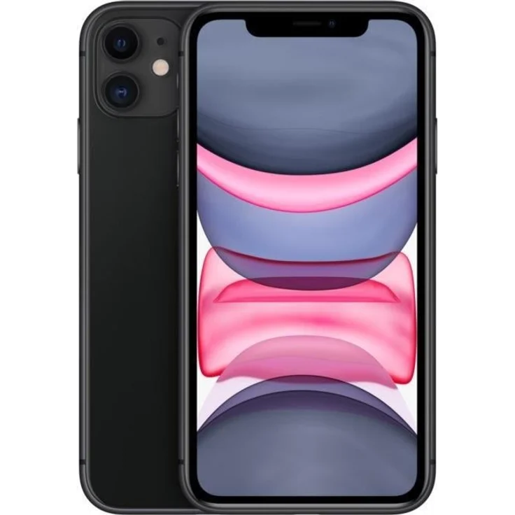 Apple iPhone 11 Smartphone 15,5cm (6,1 Zoll) Liquid Retina HD-Display, 256GB interner Speicher, 4GB RAM, Dual-SIM, iOS, Black – Bild 1