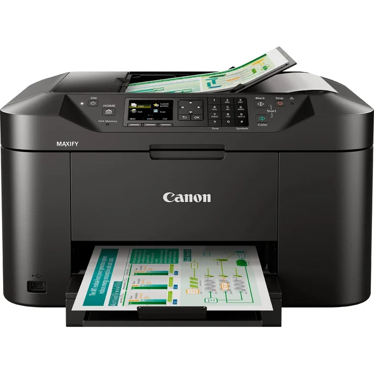 Canon MAXIFY MB2150 (4-in-1) Multifunktionsdrucker - (Tintenstrahl) Farbe, Druckgeschwindigkeit: 19 s/w, 13 Farbe, Auflösung: 600 x 1200, WLAN, AirPrint, Mobile Print, Cloud Print (0959C032) – Bild 1