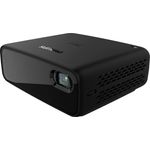 Philips PicoPix Micro 2 TV Mini-Beamer, DLP, WVGA (854 x 480), Kontrast 600:1, 150 ANSI-Lumen, Bildverhältnis 16:9, WLAN, schwarz
