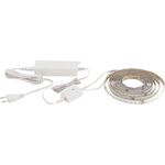EGLO connect LED Band 3m STRIPE-C, Smart Home Leuchtband, RGB Band selbstklebend und kürzbar, Material: Kunststoff, Länge 3 m, Farbe: weiß, dimmbar, weißtöne und Farben einstellbar