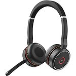 Jabra Evolve 75 UC Professionelles VoIP-Softphone Bluetooth Stereo Headset für PC-Laptop-Smartphone und Tablet