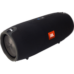 JBL Xtreme Spritzwasserfester Tragbarer Bluetooth Lautsprecher mit 10,000 mAh Akku, Dualem USB-Ladeanschluss und Freisprechfunktion - Schwarz