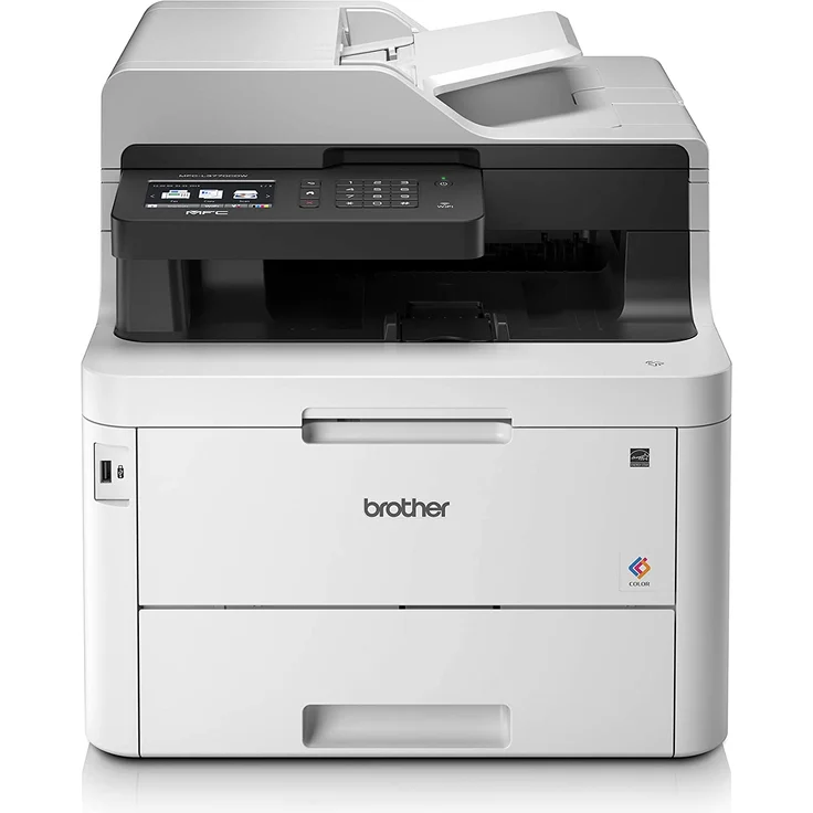 Brother MFC-L3770CDW (4-in-1) Multifunktionsdrucker - (Laser) Farbe, Druckgeschwindigkeit: 24 s/w, 24 Farbe, Auflösung: 2400 x 600, LAN, NFC, WLAN, AirPrint, Cloud Print (MFCL3770CDWG1) – Bild 1