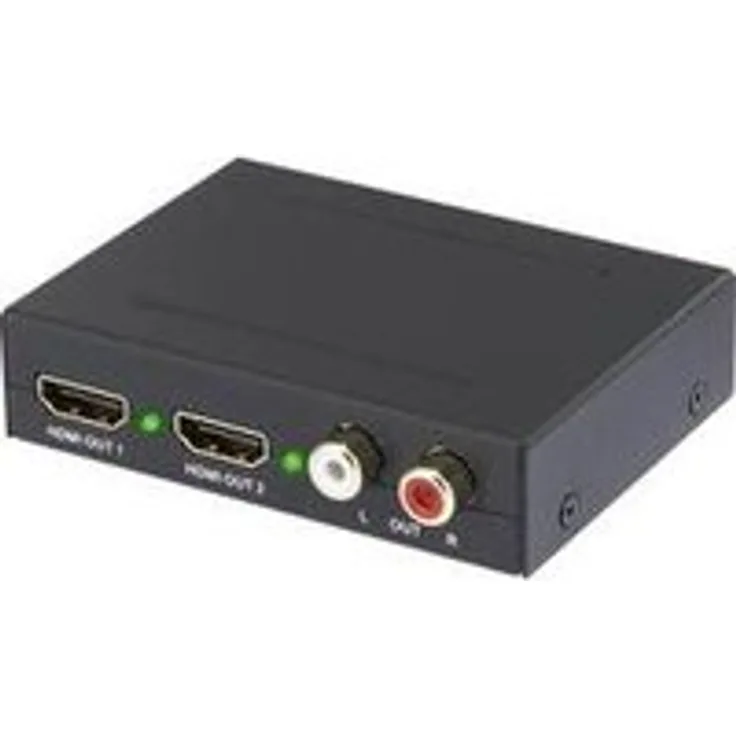 SpeaKa Professional 2 Port Audio Extraktor [HDMI - HDMI, Cinch, Toslink] 1920 x 1080 Pixel SpeaKa Professional SP-AE-HDCT-2P Schwarz