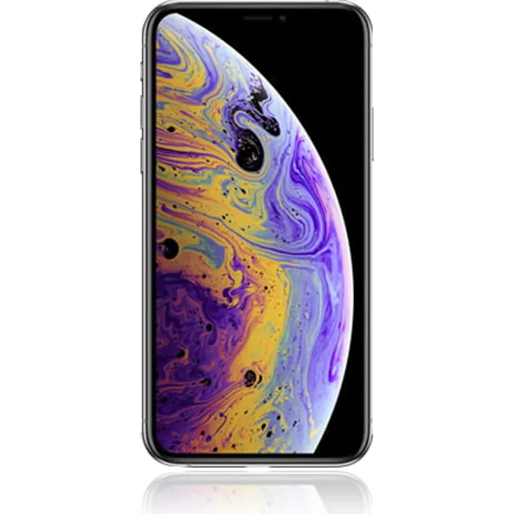 Apple iPhone XS Max Smartphone 16,51cm (6,5 Zoll) OLED-Display, 64GB interner Speicher, 4GB RAM, iOS, Silber