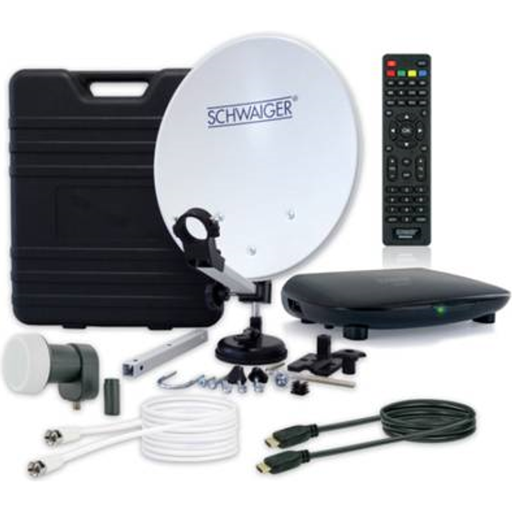 Schwaiger SAT3400HD Camping SAT-Anlage mit Receiver Teilnehmer-Anzahl: 1 (SAT3400HD)