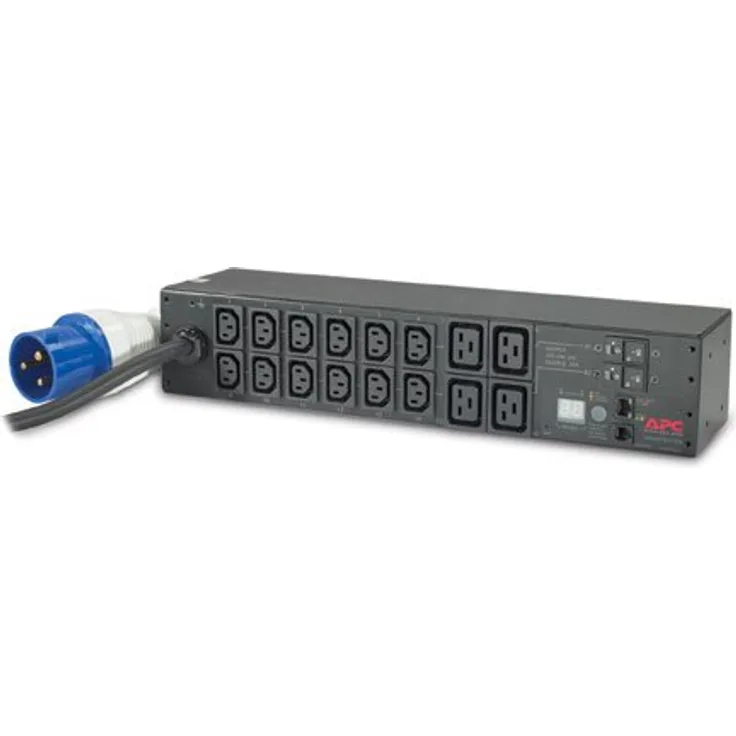 APC Rack PDU Metered 2U 32A 230V (12) C13S & (4) C19 Cord Length (3.7 Meter) IEC309