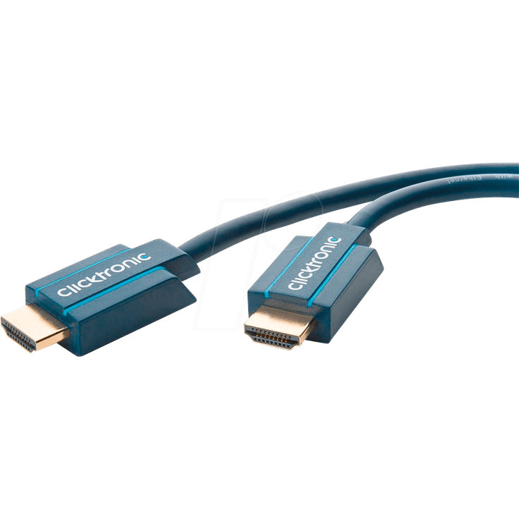 Clicktronic Casual High Speed 8k HDMI Kabel mit Ethernet 2.1 Serie, UHDTV, VRR, eARC, Dynamic HDR, 2.0m