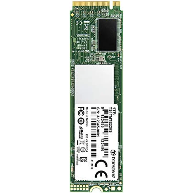 Transcend 220S - Solid-State-Disk - 1 TB - intern - M.2 2280 - PCI Express 3.0 x4 (NVMe) (TS1TMTE220S) – Bild 1