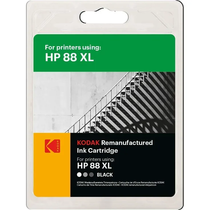 Kodak Supplies 185H008801 Tinte schwarz passend für HP OJPROK5400 kompatibel zu C9396AE 88XL 2450 Seiten 59 ml