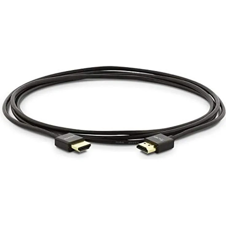 LMP 16638 - Kabel HDMI (m) zu HDMI (m) - 4 K 60 Hz, Super Slim - Länge 2 m - Farbe Schwarz