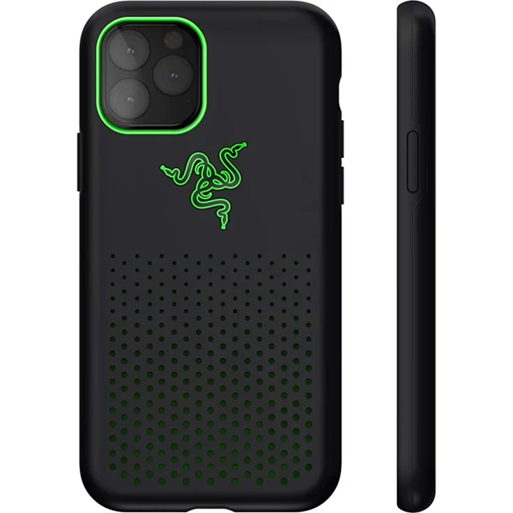 Razer Arctech Pro Black THS Edition - für Apple iPhone 11 Pro Max (Schutzhülle mit Thermaphene Perfürmance Technologie, zertifizierter Schutz bei Stürzen, verbesserte Smartphone Kühlung), Schwarz