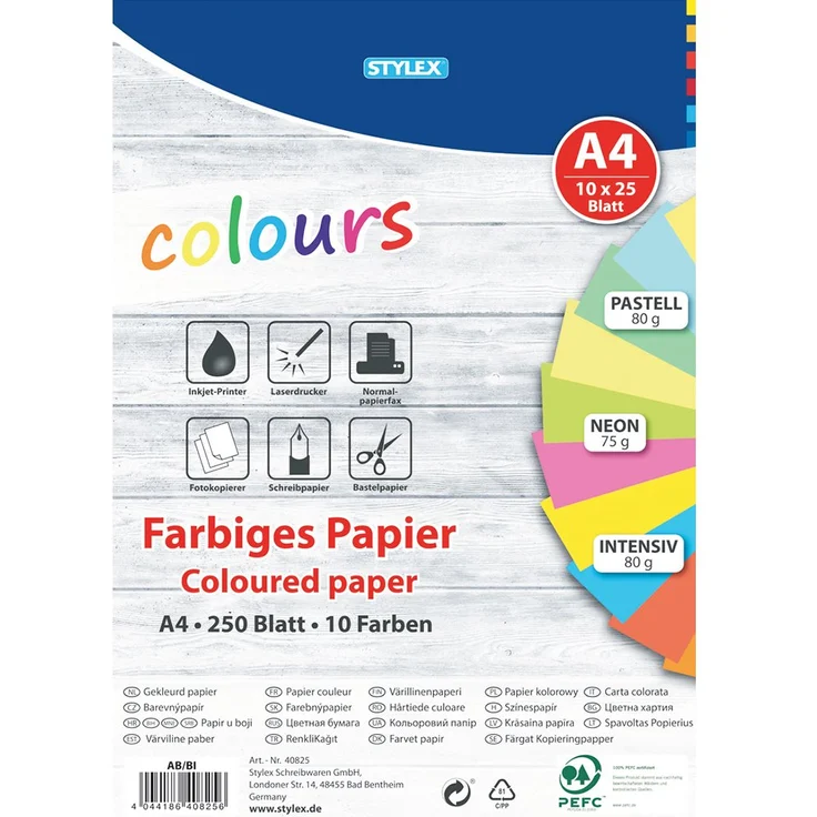 STYLEX Farbiges Papier