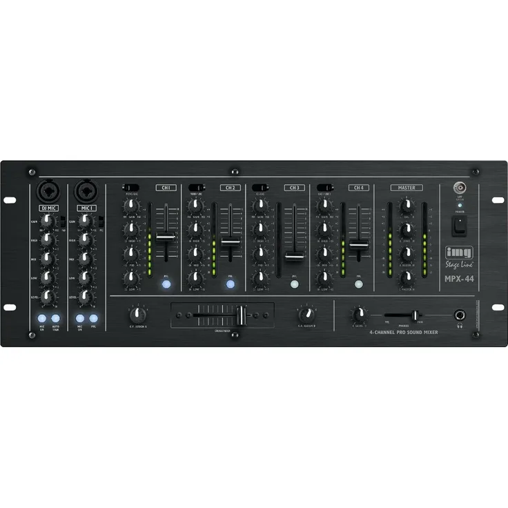 IMG STAGELINE MPX-44-SW 6-Kanal-Stereo-DJ-Mischpult