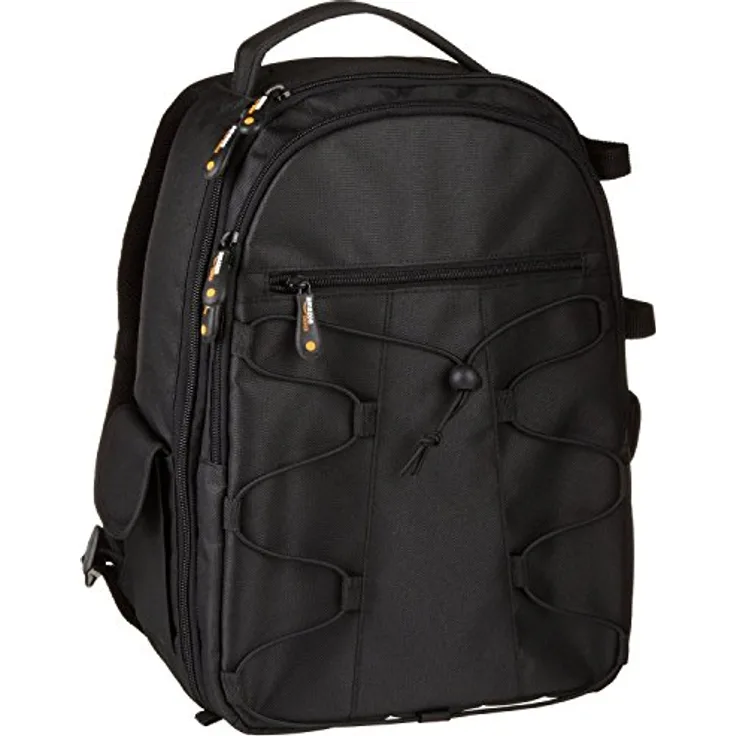 AmazonBasics DSLR-Kamerarucksack für Spiegelreflexkameras und Zubehör schwarz
