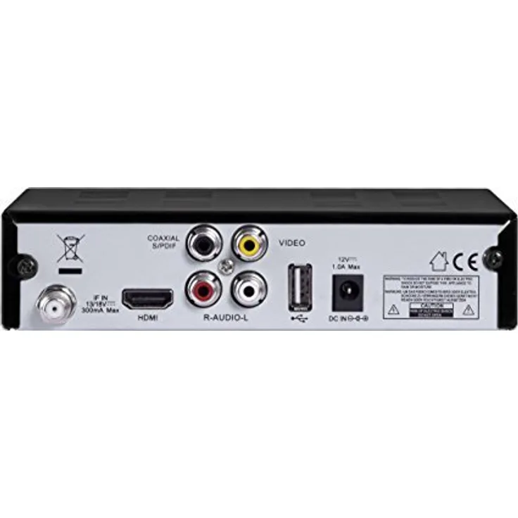 DigitalBox IMPERIAL HD 5 kompakt, HDTV Satellitenreceiver DVB-S-S2, Display, HDMI, Audio-Video-Cinch, USB 2,0, Mediaplayer schwarz