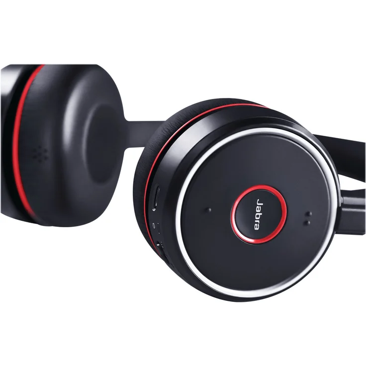 Jabra Evolve 75 UC Wireless Stereo On-Ear Headset, Unified Communications zertifizierte Kopfhörer mit langer Akkulaufzeit, USB Bluetooth Adapter, VoIP-Headset, schwarz – Bild 10