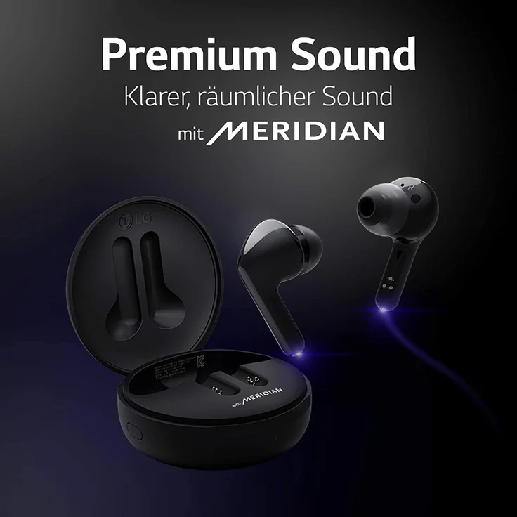LG Tone Free HBS-FN6 True Wireless In-Ear Kopfhörer, mit Bluetooth, Mikrofon, Noise Cancelling, schwarz – Bild 25