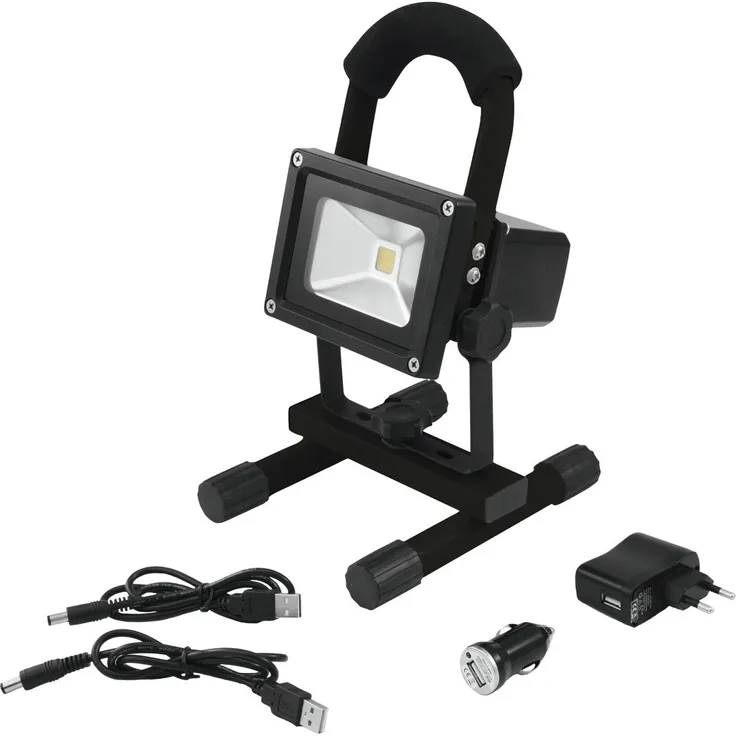 EUROLITE AKKU LED IP FL-5 COB 3200K, Schwarz 