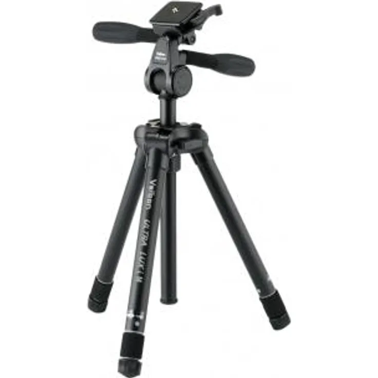 Velbon Ultra LUX-i M Aluminium Dreibein-Stativ inkl. PHD-41Q Kopf (Höhe 138,5 cm, Belastbarkeit 2 kg)