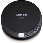 Lenco CD-010 - Tragbarer CD-Player Walkman - Diskman - CD Walkman - Mit Kopfhörern und Micro USB Ladekabel - Schwarz