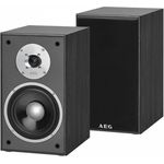 AEG LB 4720, Regal-Lautsprecherboxen, 2-Wege Bassreflex, 1x Hochtöner, 1x Bass--Tieftöner, 350 Watt PMPO, Abnehmbare Lautsprechergitter, Schwarz Regallautsprecher - 220 Watt - schwarz