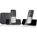 Gigaset SL 400 Duo Analog-Telefon schwarz/metall