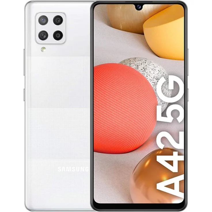 Samsung Galaxy A42 5G Smartphone 16,76cm (6,81 Zoll) SAMOLED-Display, 128GB interner Speicher, 4GB RAM, Android, Prism Dot White – Bild 7