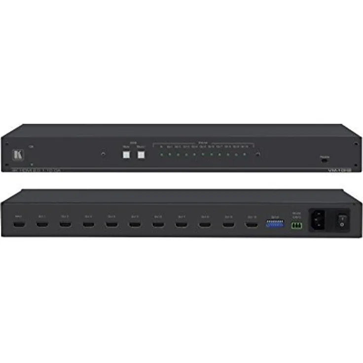 Kramer Electronics VM-10H2 - Sat-Verstärker (436 mm, 183 mm, 43,6 mm, 1,8 kg, 550 mm, 276 mm)
