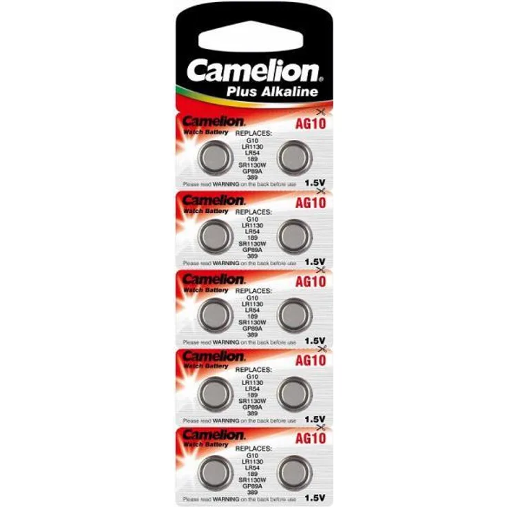 Alkaline Knopfzelle CAMELION AG10/LR54/LR1131/389 (AG10/LR54/LR1131/389)