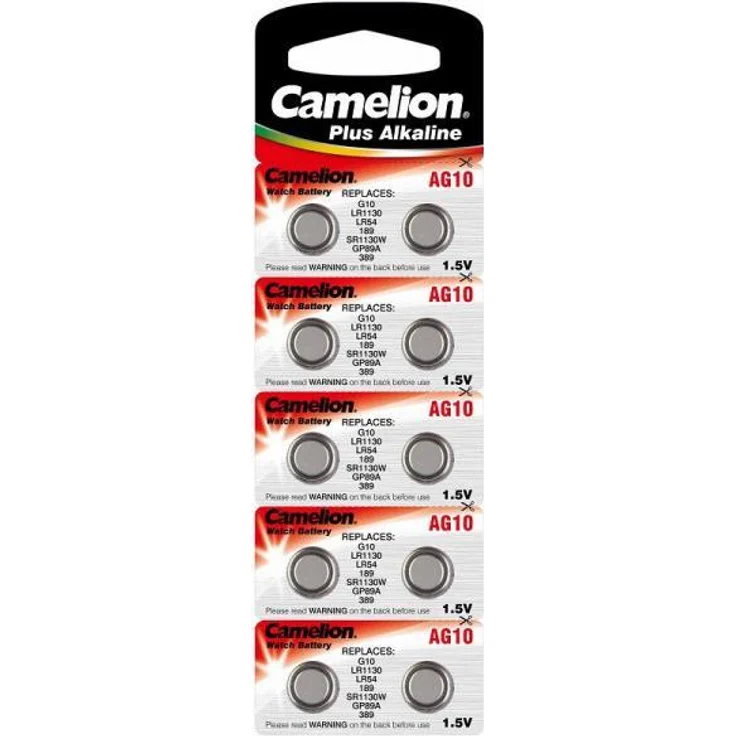Alkaline Knopfzelle CAMELION AG10/LR54/LR1131/389 (AG10/LR54/LR1131/389)