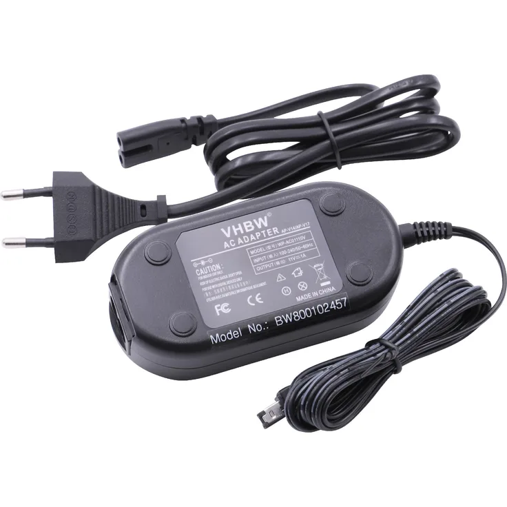 vhbw Netzteil Ladegerät Ladekabel für JVC Kamera wie AP-V17, AP-V17E, AP-V17U, P-V14, AP-V14E, AP-V14U, AP-V15, AP-V15E, AP-V15U, AP-V16, AP-V16E.