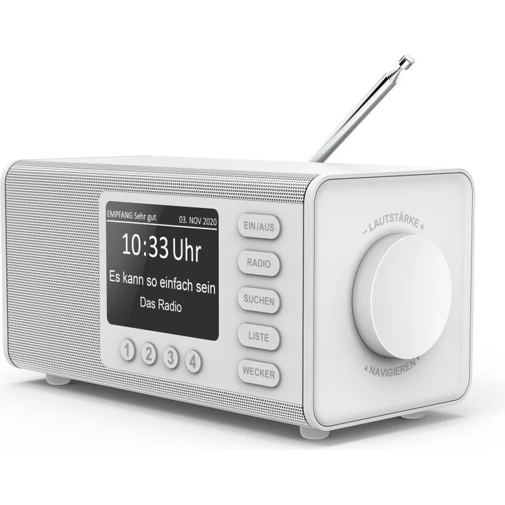 Hama DR1000DE Digitalradio mit Wecker, TFT-Display, weiß – Bild 2