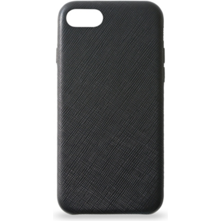 KMP Premium Lederhülle für iPhone 8 - schwarz - Schutzhülle - extra stabil & leicht - Leder Case