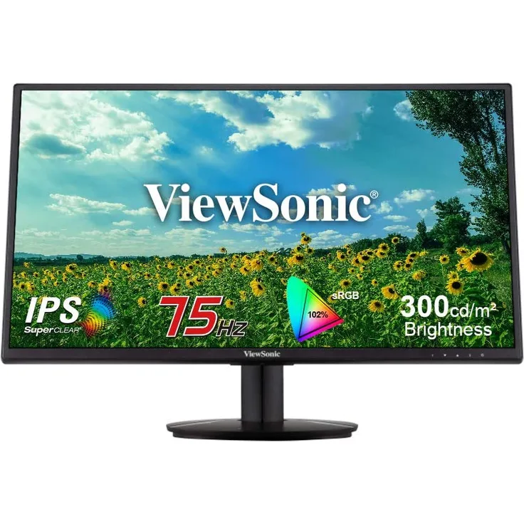 ViewSonic VA2718-sh - 68.5 cm (27'') (27'' sichtbar) - 1920 x 1080 Full HD (1080p) - IPS - 300 cd/m² - 1000:1 - 5 ms - HDMI, VGA - Schwarz